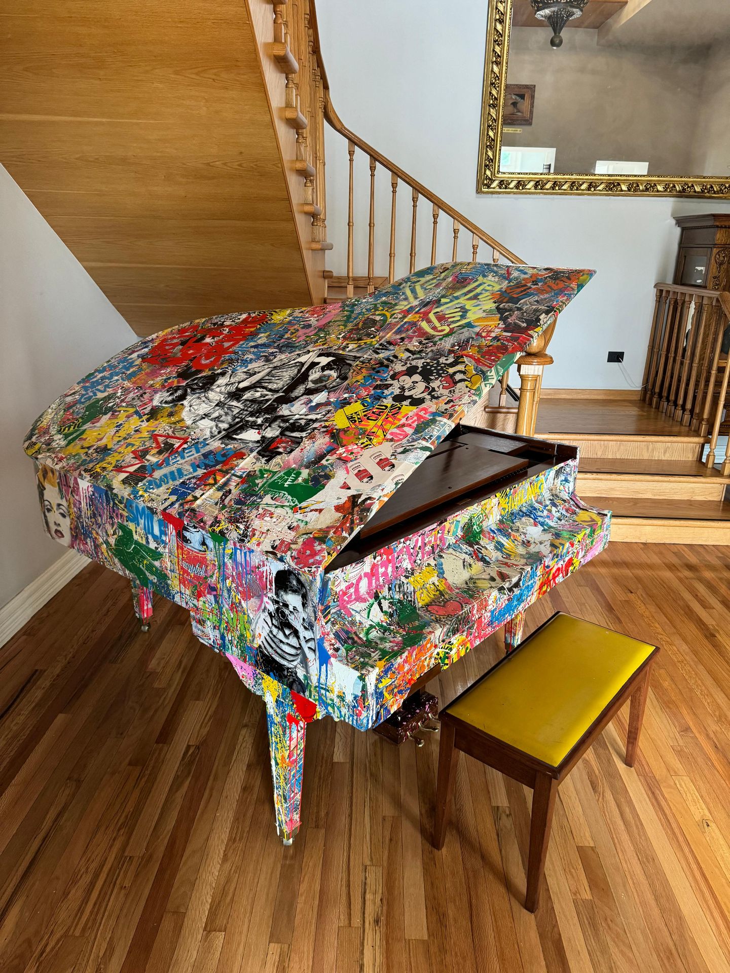 Mr. Brainwash piano